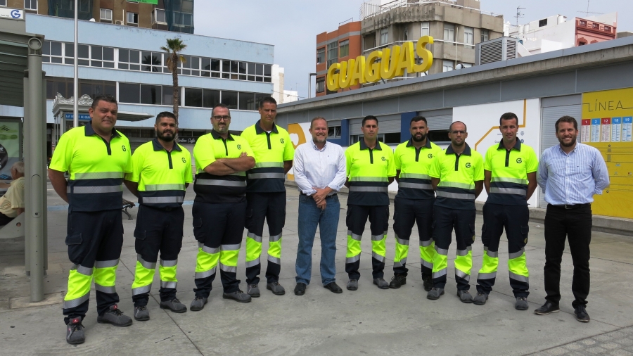 Guaguas Municipales refuerza sus talleres con la incorporación de ocho nuevos electromecánicos 