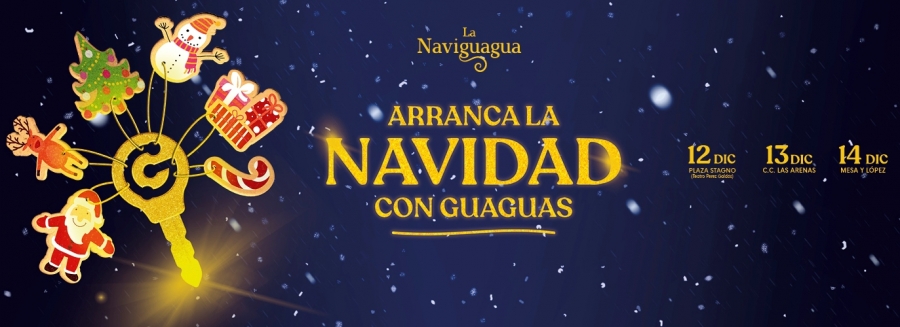 Guaguas Municipales promociona con la Naviguagua su campaña de refuerzos de líneas que conectan con las áreas comerciales 