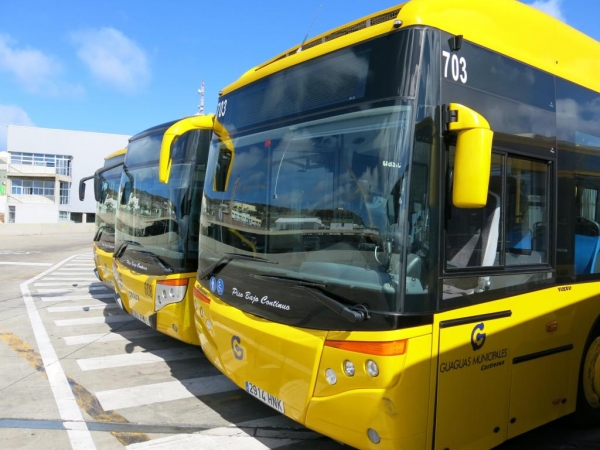 Guaguas Municipales invierte 2,5 millones en la adquisición de ocho vehículos articulados