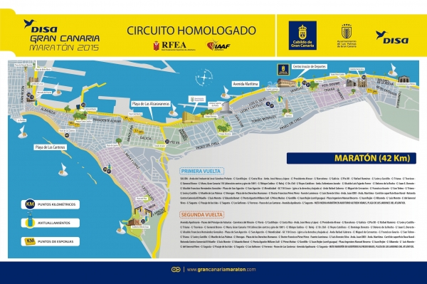 Guaguas Municipales facilita el acceso a la zona de salida y meta de la DISA Maratón de Gran Canaria 2015