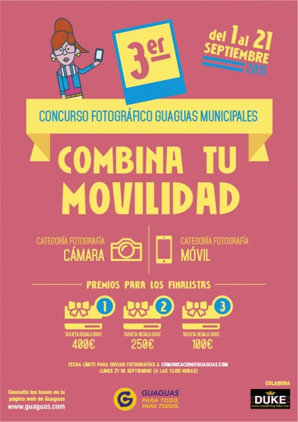 Guaguas Municipales convoca el tercer certamen fotográfico ‘Elige guaguas y combina tu movilidad’ con motivo de la celebración en la ciudad de la Semana Europea de la Movilidad
