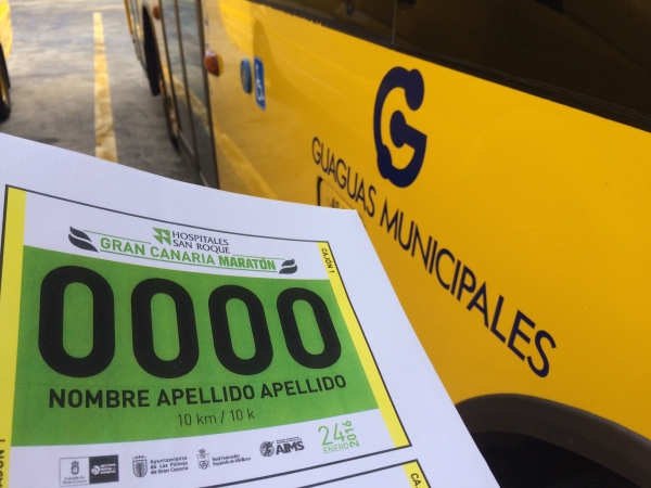Guaguas Municipales activa este domingo un dispositivo especial de transporte para facilitar la asistencia de participantes y público a las pruebas de la Gran Canaria Maratón 2016 