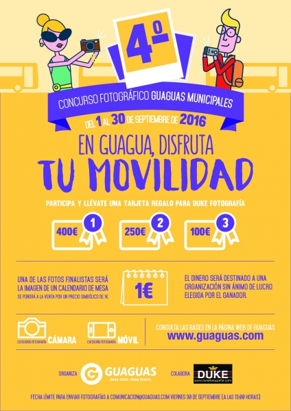 Guaguas Municipales convoca su cuarto concurso fotográfico con motivo de la Semana Europea de la Movilidad